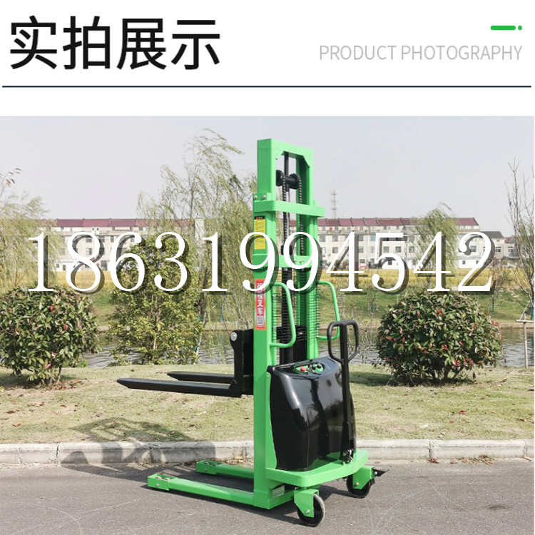 阿克苏地区电动叉车堆高车液压铲车电瓶1吨2吨站驾步行式小型全自动叉车